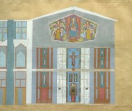 Disegno Presbiterio Chiesa 'Regina Pacis'