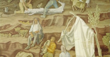 Particolare dell'affresco